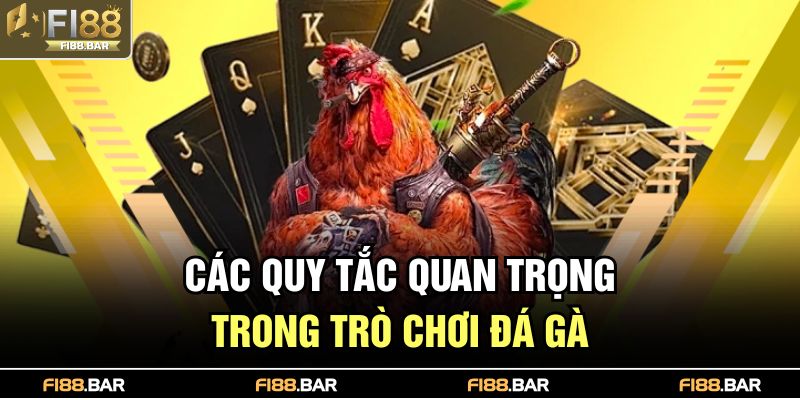 Các quy tắc quan trọng trong trò chơi đá gà